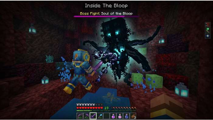 Featured thumbnail voor Minecraft (Bedrock Edition) met een dreigende oceaanscène rond The Bloop