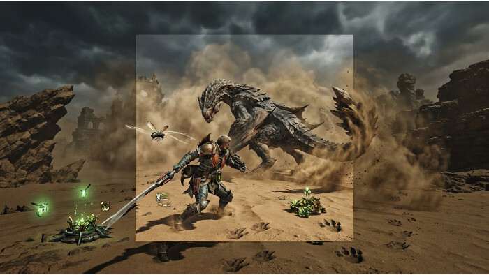 Featured thumbnail over Monster Hunter Wilds met de kop over 'Mixed' recente reviews op Steam