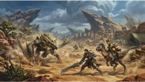 Monster Hunter Wilds featured thumbnail met key art voor de gratis te spelen Prologue Demo