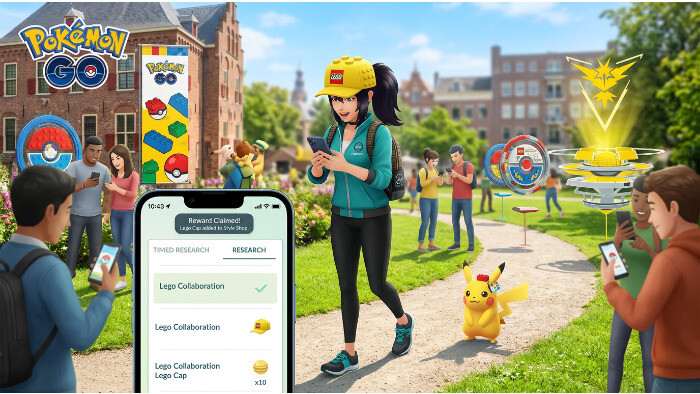 Pokémon GO uitgelichte thumbnail over een gratis Lego-cap die je via een code kunt claimen