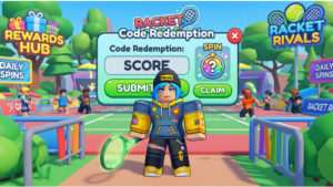 Roblox featured thumbnail met grote titel over codes en Awakening Spins tegen een donkerblauwe achtergrond