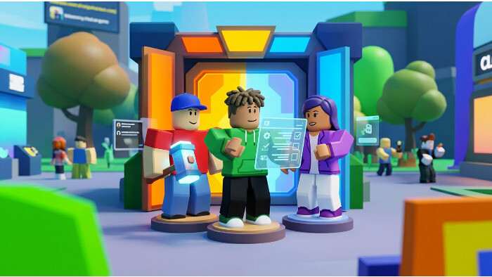 Roblox uitgelichte thumbnail over het verbod op doomscrolling-games in Kids en Select na de Steal an Egg-rel