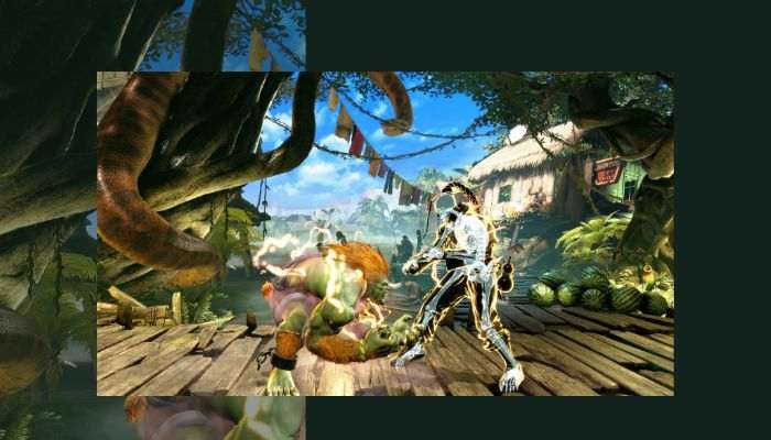 street fighter blanka in gevecht met ken