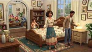 Uitgelichte thumbnail voor The Sims 4 met tekst over gratis content-update en nieuwe items