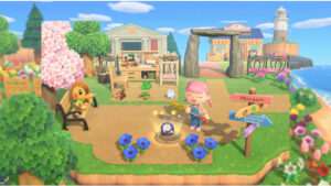 Uitgelichte thumbnail voor Animal Crossing: New Horizons met een kleurrijke eilandsfeer en speelse personages