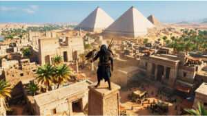 Uitgelichte thumbnail voor Assassin's Creed Origins over een DLSS 5-mod die de game upscaling geeft