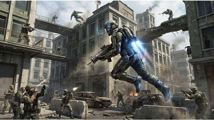 Featured thumbnail van Call of Duty: Advanced Warfare met een soldaat in exosuit, passend bij exo-jumps en mapflow