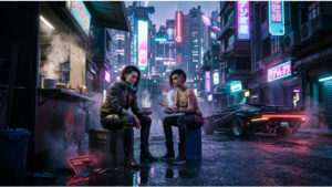 Cyberpunk 2077 featured thumbnail about how sidequests connect to the main story in Night City