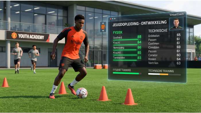 EA Sports FC 25 featured thumbnail over Career Mode met focus op jeugdopleiding en talentontwikkeling