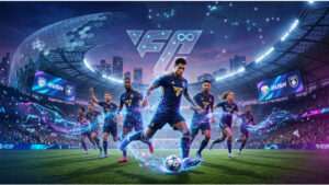 Featured thumbnail voor EA Sports FC 25 over het einde van het consoletijdperk, met game-art en titeltekst
