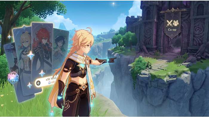 Genshin Impact featured thumbnail met personage op blauwe achtergrond bij artikel over Hoyoverse en Nodusfall