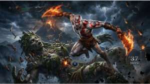 Featured thumbnail for God of War III showing Kratos with a bold rage-starts headline for the viral trend