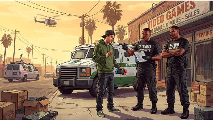 Featured thumbnail voor Grand Theft Auto V over een geannuleerde Switch-port mod vlak voor release na Take-Two-druk