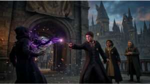 Hogwarts Legacy featured thumbnail met een tovenaar bij Hogwarts die de brave keuze suggereert