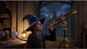 Uitgelichte thumbnail voor Hogwarts Legacy over de gratis Astronomenhut op Steam en Epic Games Store