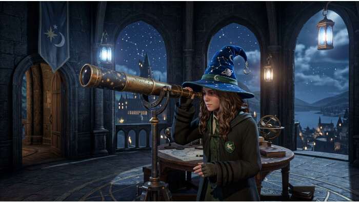Hogwarts Legacy featured thumbnail over de gratis Astronomer's Hat tijdens het Back to Hogwarts-event
