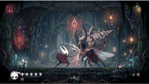 Hollow Knight Silksong artikelthumbnail over een boss die op Instagram nieuwe speculatie aanwakkert
