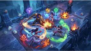 League of Legends featured thumbnail met Patch 26.18 tekst en focus op balanswijzigingen en ARAM Mayhem