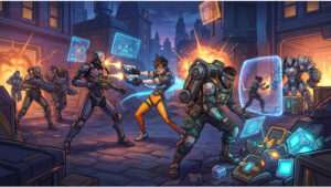 Overwatch featured thumbnail with a hero in futuristic armor, illustrating the need for a PvE path in extraction shooters