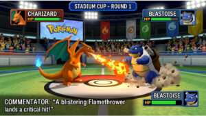 Pokemon Stadium uitgelichte thumbnail met Nintendo 64 arena-gevecht en strategiethema uit 1999