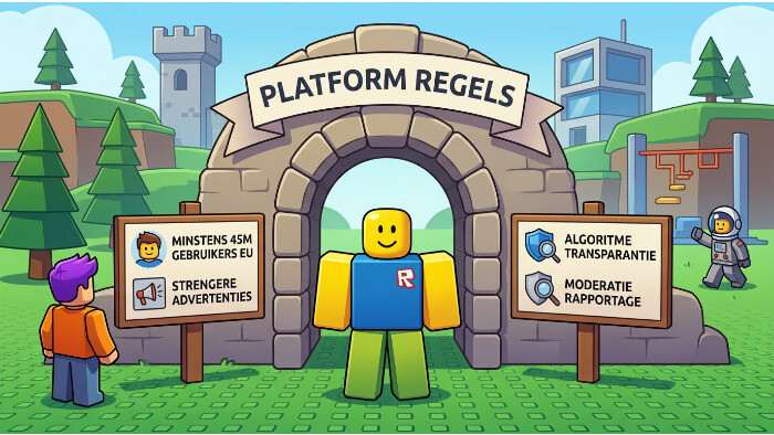 Roblox uitgelichte thumbnail over EU-label als Very Large Online Platform onder de Digital Services Act