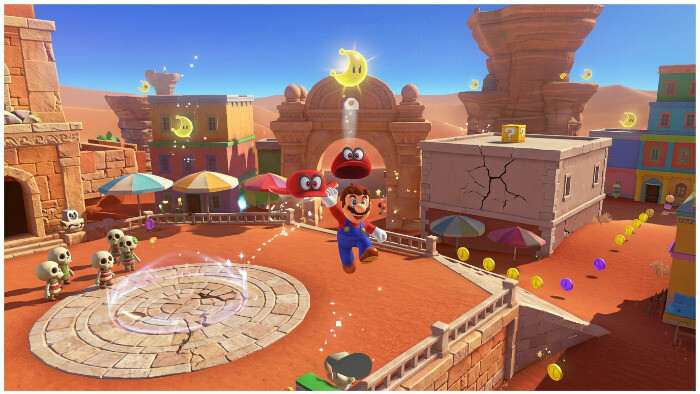 Super Mario Odyssey featured thumbnail met Mario en Cappy, gericht op rondkijken en ontdekken zonder aanwijzers