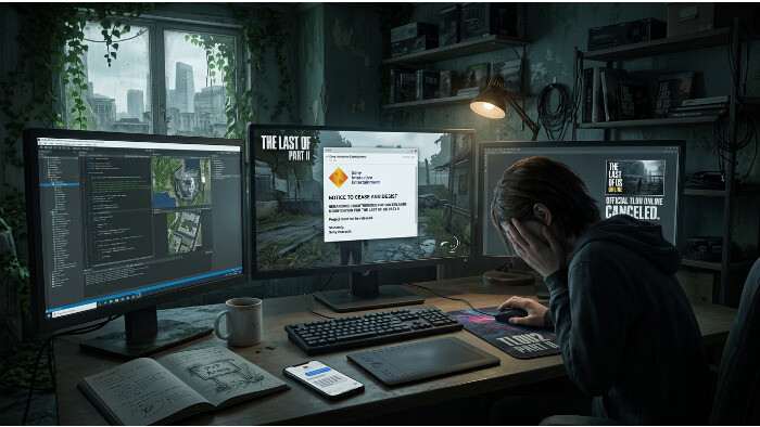 Featured thumbnail for The Last of Us Part II about Sony stopping a fan-made multiplayer mod after a letter