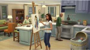 The Sims 4 thumbnail met tekst over enorme update op 22 september en 95+ fixes