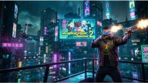 Cyberpunk 2077 featured thumbnail over de gratis Edgerunners 2 Update met dual-wielding