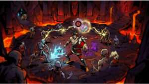 Uitgelichte thumbnail voor Hades met Zagreus en de tekst over boons die nieuwe speelstijlen stimuleren