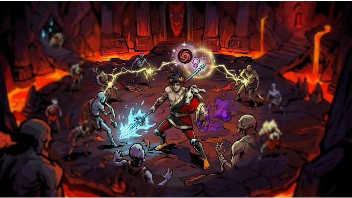 Uitgelichte thumbnail voor Hades met Zagreus en de tekst over boons die nieuwe speelstijlen stimuleren