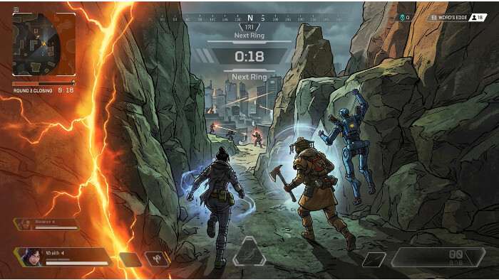 Apex Legends thumbnail met een squad en ringzone die laat zien hoe de ring je rotaties bepaalt