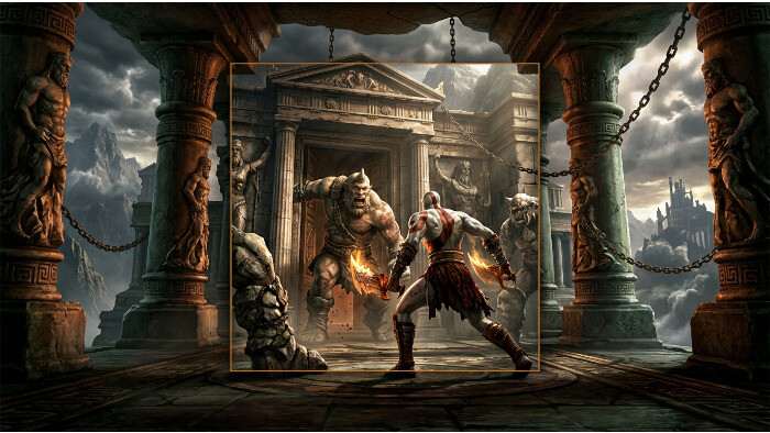 God of War II featured thumbnail met Kratos en de titel over het bezitsdebat rond een disc-versie