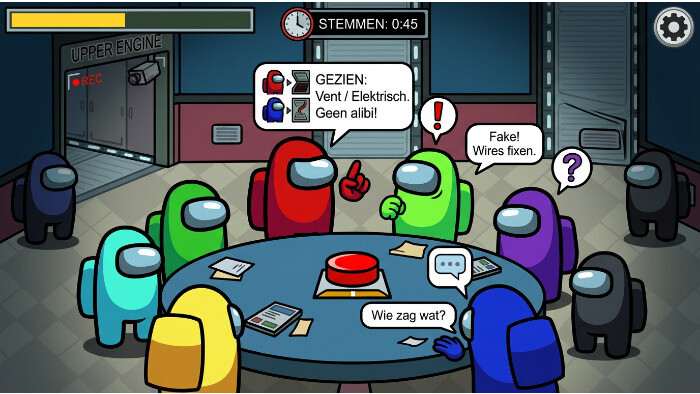 Among Us featured thumbnail met crewmate-illustratie, passend bij het artikel over informatie en deductie