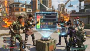 Apex Legends thumbnail met Legends en tekst over ruzie rond tier lists die al twee seizoenen oud zijn