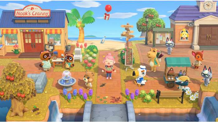 Uitgelichte thumbnail van Animal Crossing: New Horizons met eilandsetting die het toevalsmomenten-thema benadrukt