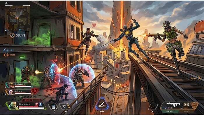 Apex Legends featured thumbnail over third-parties, met een squad in vuurgevecht op het slagveld