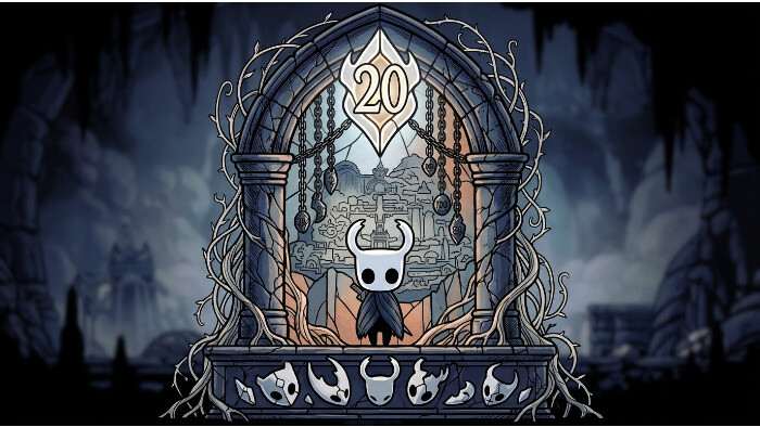 Uitgelichte thumbnail van Hollow Knight met donker-blauwe illustratiestijl bij artikel over indie-prijsplafond op Steam