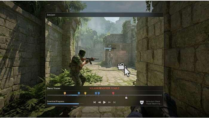 Vierkante Counter-Strike 2 thumbnail over een update met verbeterde demo viewer en stabielere Vulkan