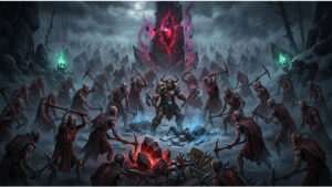Diablo Immortal thumbnail met een demonisch personage en headline over bots waar spelers klaar mee zijn