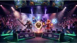 Dota 2 featured thumbnail met BLAST Slam VIII tekst en toernooi-aankondiging voor Malta