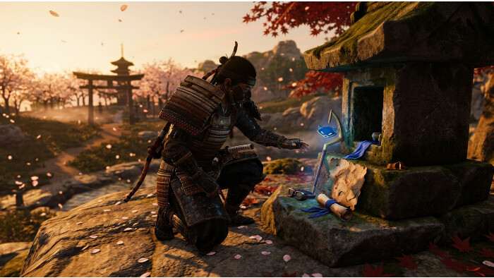 Ghost of Tsushima thumbnail met samurai in landschap, passend bij artikel over een Sly Cooper easter egg