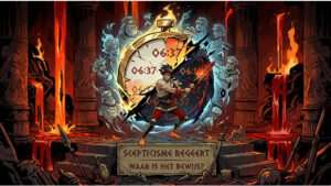 Uitgelichte thumbnail voor Hades artikel over een speedrun-claim zonder datum, met Hades artwork op donkere achtergrond