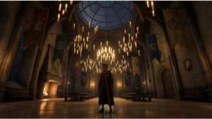 Vierkante featured thumbnail voor Hogwarts Legacy over de update met DLSS 5-support op 5 november