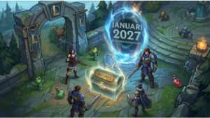 League of Legends thumbnail over het stoppen van League of Legends Classic in januari 2027 en een mogelijke eventvorm