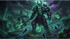League of Legends thumbnail met Mordekaiser Legend-kaart reveal voor Riftbound Radiance