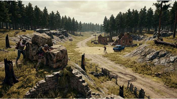 PUBG: Battlegrounds featured thumbnail met soldaat die cover gebruikt en zichtlijnen scant voor fights
