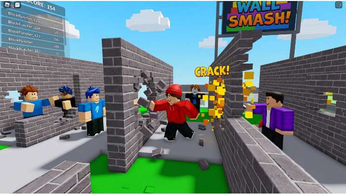 Roblox featured thumbnail met blokkerig personage dat een muur slaat, verwijzend naar klonen na de reveal